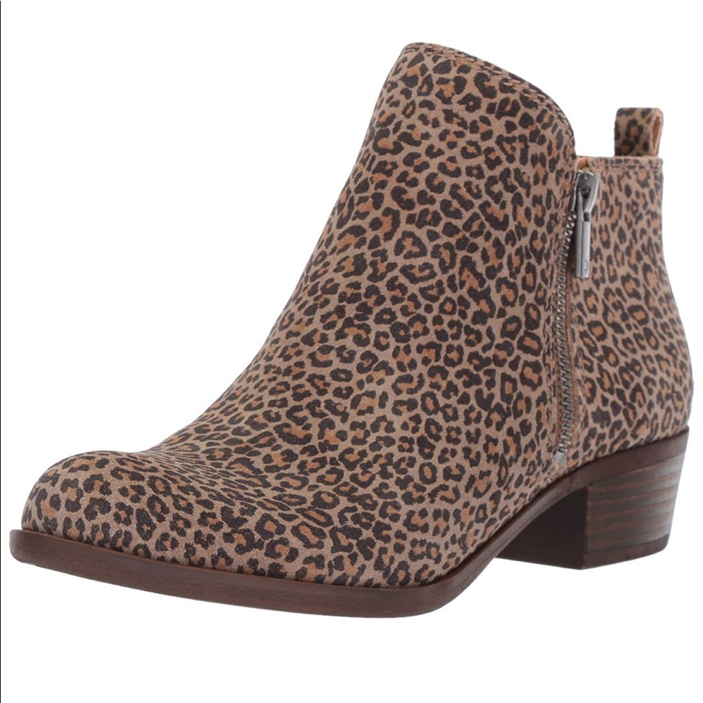 Lucky Brand Basel Leopard Booties Boots